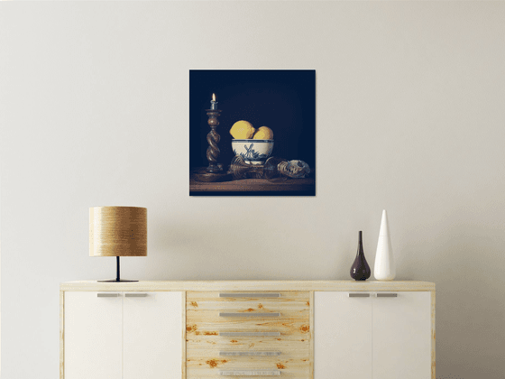 Toasting candles, lemons and death