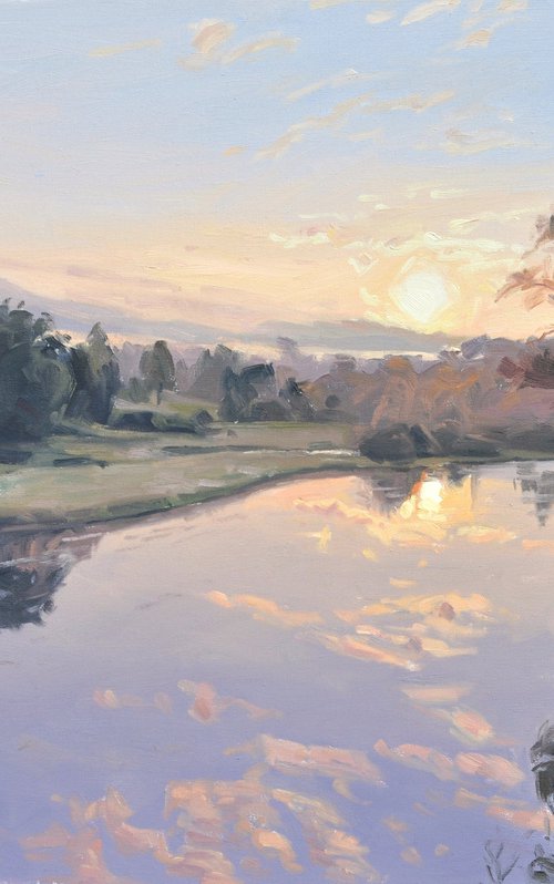 September 5, sunrise over the Loire by ANNE BAUDEQUIN