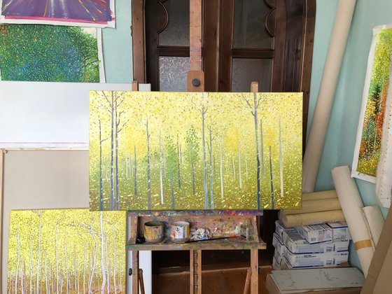 Yellow birches