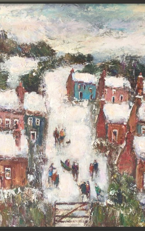 SNOW ON THE HILL by Roma Mountjoy