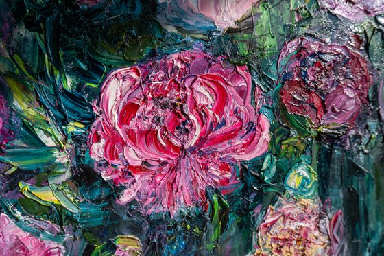 Portal of Peonies Painting