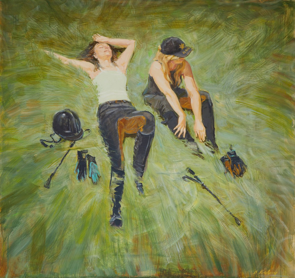 Expressive Oil Painting , The Best Day Of My Life By Alexander Levich, 61 X 58, Artwork For Sale On Artfinder