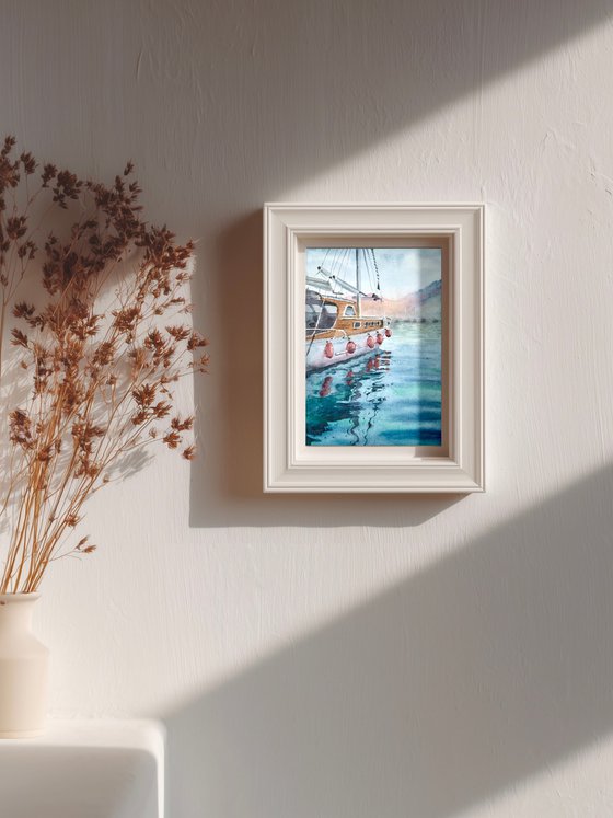 Sailboat in Evening Light