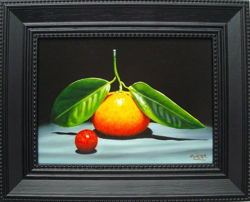 Red marble with clementine by Jean-Pierre Walter