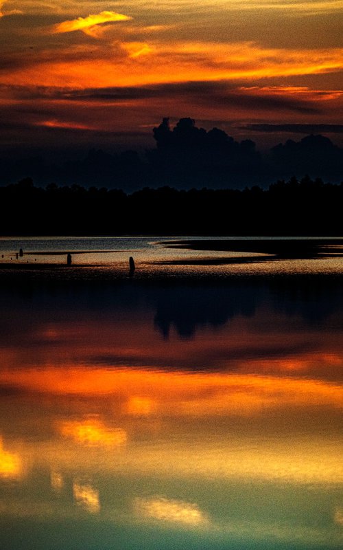 Serenity at Sunset by David Huntzinger