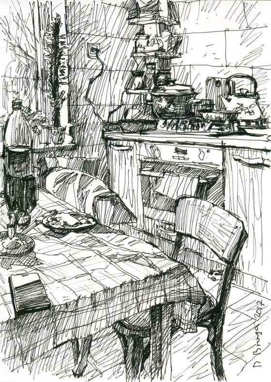 Kitchen #4 (sketch)