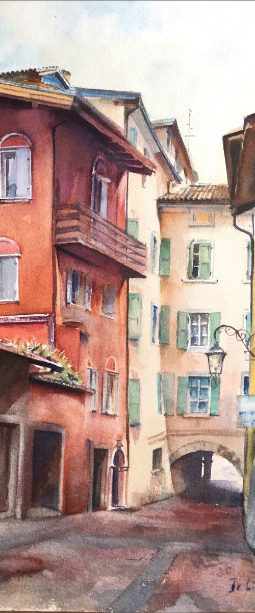 Small Italian street by Irina Bibik-Chkolian