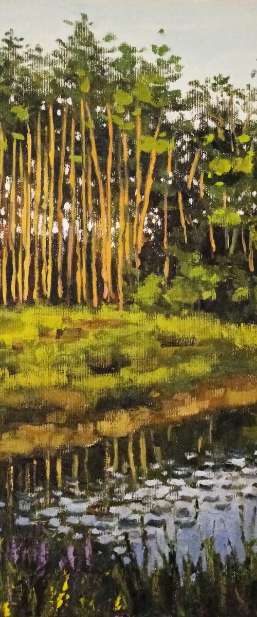 The village of Voroni. At the edge of a pine forest. by Oleh Rak