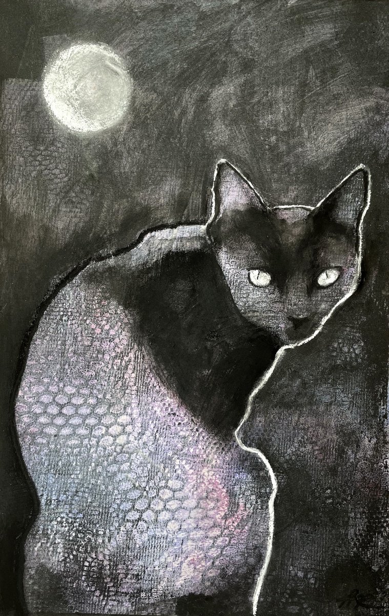 Moon Cat by Lena Ru
