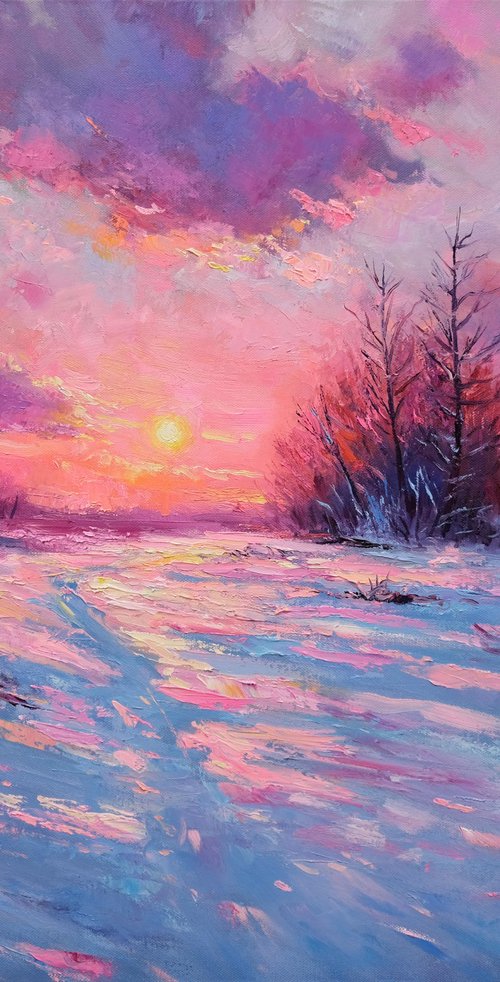 Winter Sunset by Behshad Arjomandi