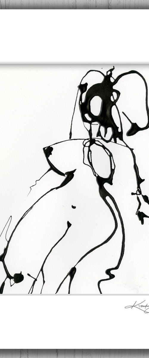 Doodle Nude 25 - Minimalistic Abstract Nude Art by Kathy Morton Stanion by Kathy Morton Stanion