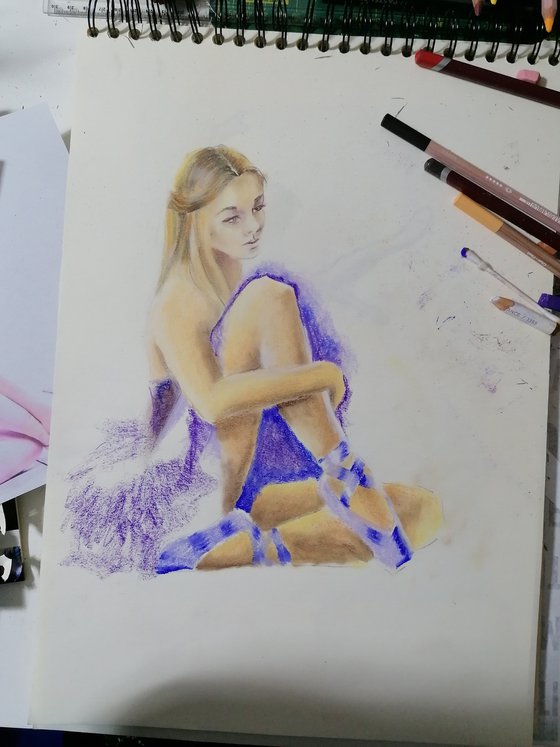 Ballet dancer in Violet