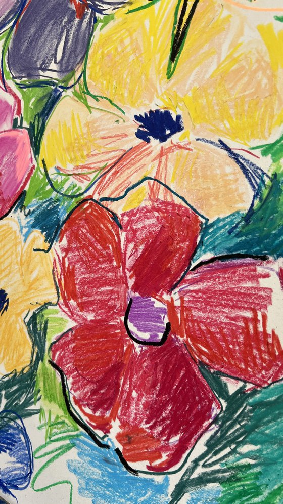 Flower Garden Drawing