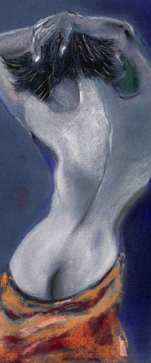 Royal Blue Nude 03 by Gennadi Belousov