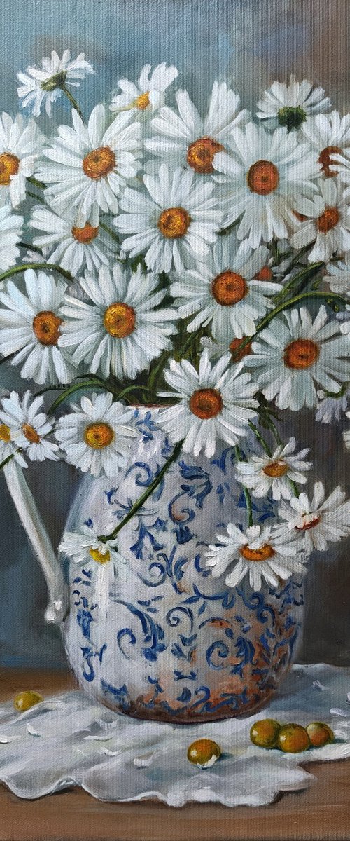 Daisies bouquet . Still life by Jane Lantsman