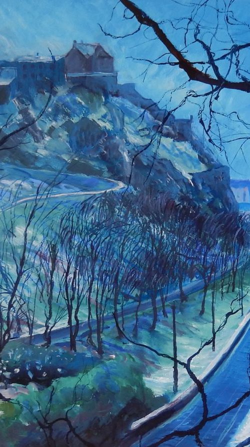 Edinburgh Castle, Looking West, Version Two by Stephen Howard Harrison