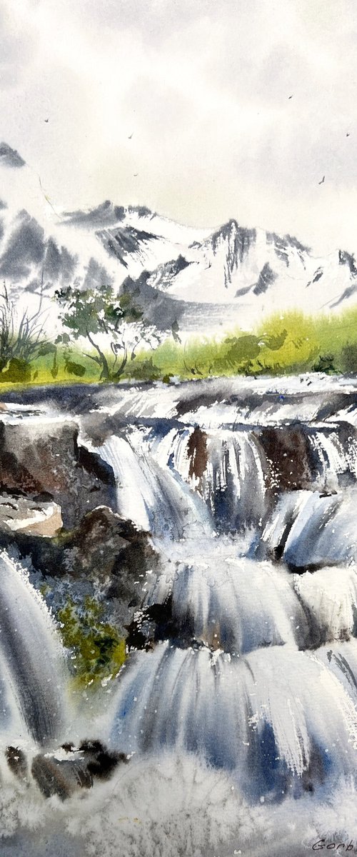 Waterfall #11 by Eugenia Gorbacheva