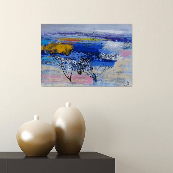 Blue landscape
