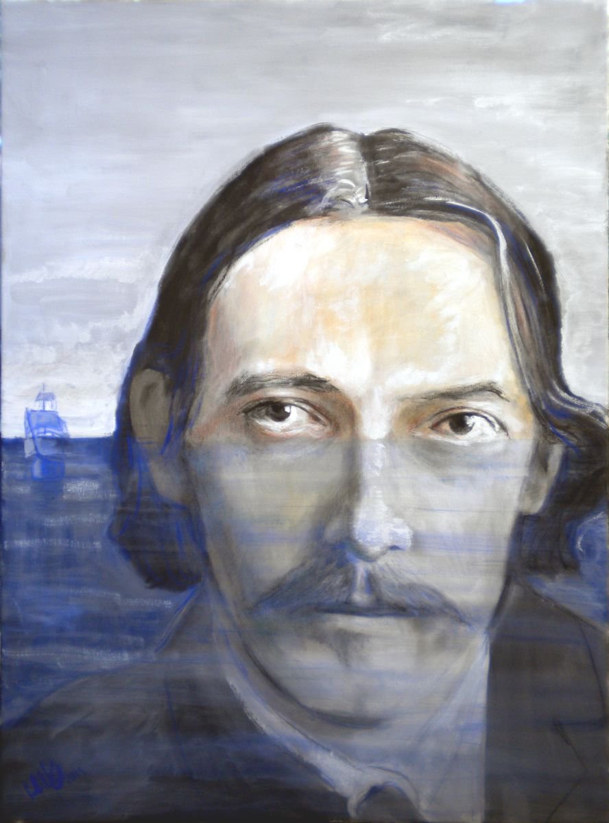 Portrait of Robert Louis Stevenson by paolo beneforti