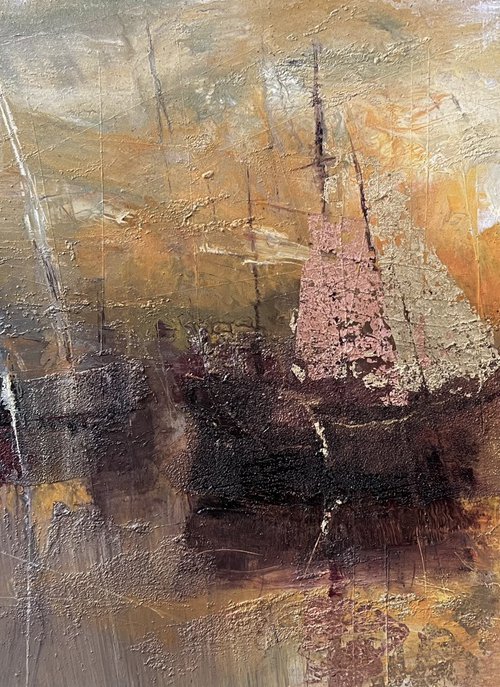 " Harbor of destroyed dreams - If I take the wings of the morning and dwell in the uttermost parts of the sea, even there your hand shall lead me, and your right hand shall hold me " by Ivan  Grozdanovski
