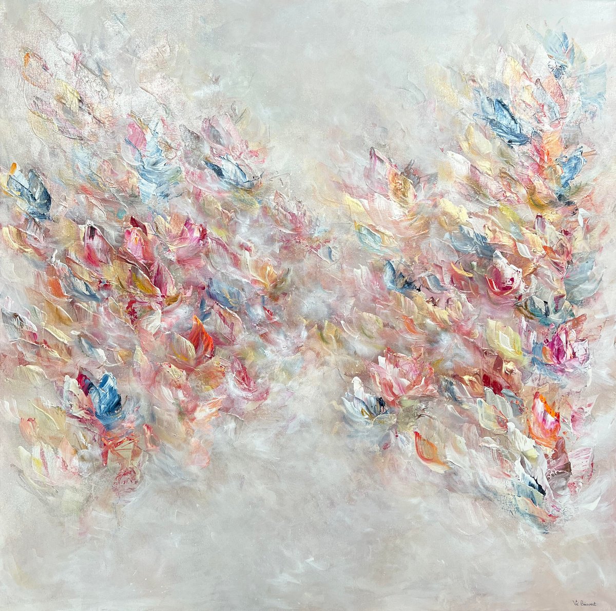  Diamond Heart By Ve Boisvert, 40 X 40, Artwork For Sale On Artfinder