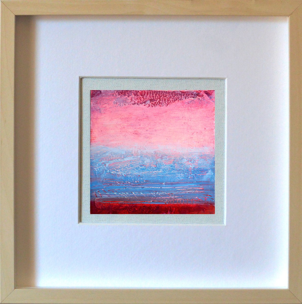 Organic Abstract Oil Painting By Cristian Valentich, 9 X 9, Variations 4, Original Artwork