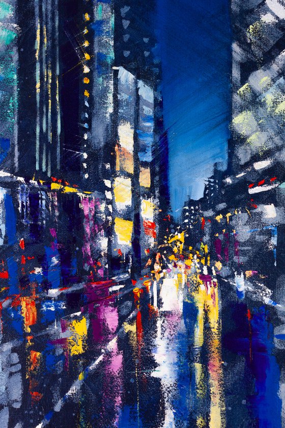 ABSTRACT CITYSCAPE ,Night city