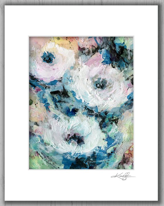 Floral Delight 53 - Textured Floral Abstract Painting by Kathy Morton Stanion