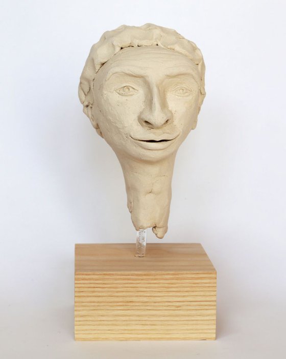 Raul: ceramic portrait sculpture
