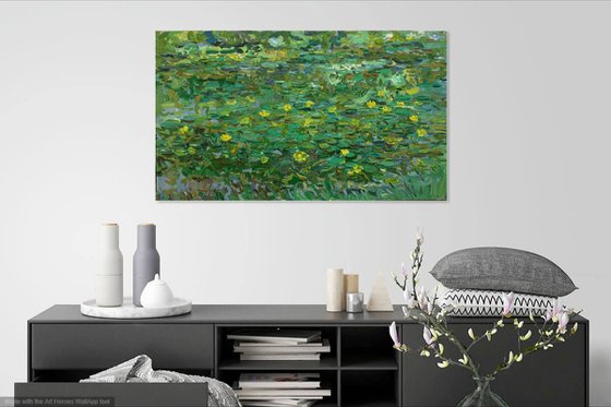 WATER LILIES. POND