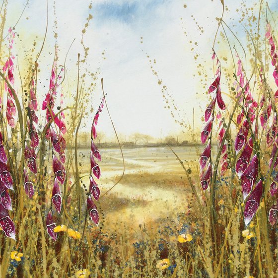 Foxgloves Tranquil Meadow