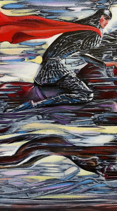 HORSEMAN AND DOG by Aibek Begalin