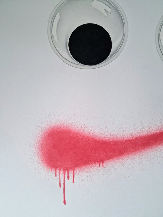 Googly Eyes and Spray Paint: A Drawing