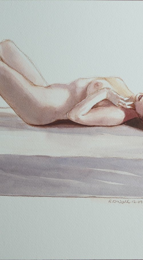 Reclining female nude by Rory O’Neill