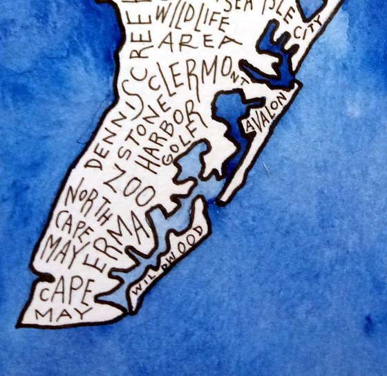 South New Jersey Shore Word Map