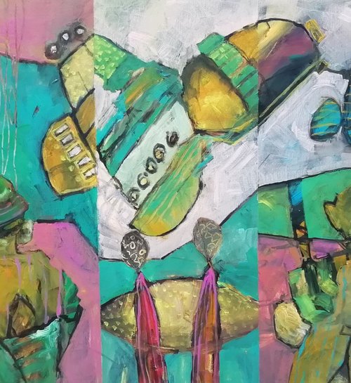 Abstract fragments 7 by Francisco Santos