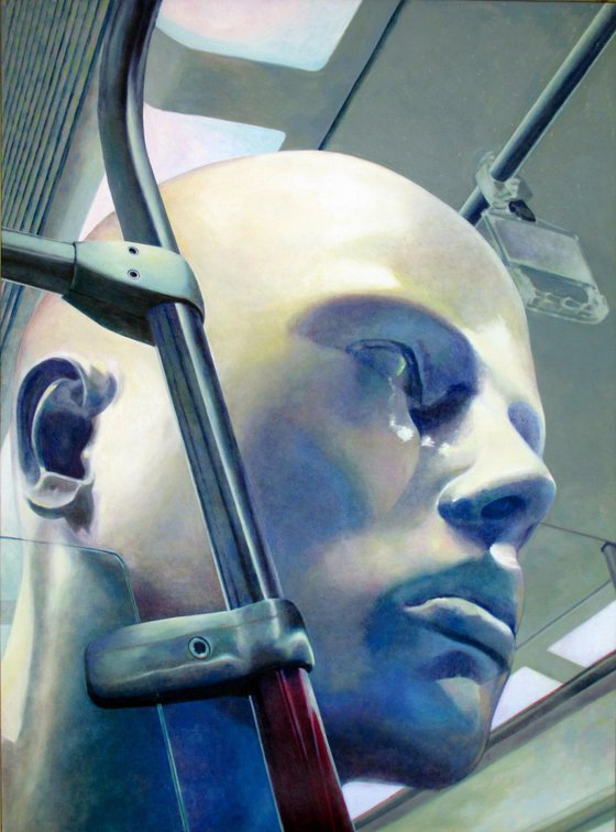 Human in subway