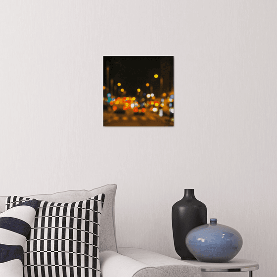 City Lights 2. Limited Edition Abstract Photograph Print  #1/15. Nighttime abstract photography series.