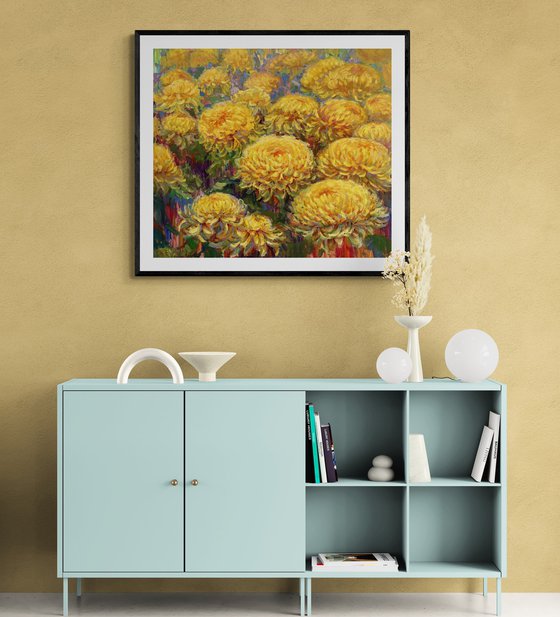 "Bouquet of yellow flowers"