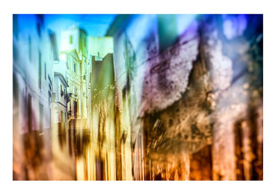 Spanish Streets 14. Abstract Multiple Exposure photography of Traditional Spanish Streets. Limited Edition Print #1/10