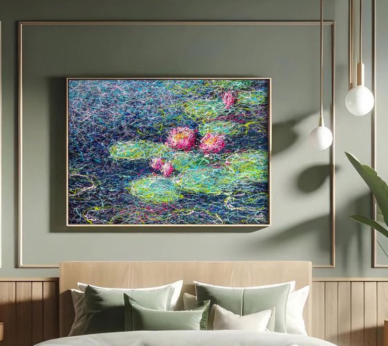 Pink Water lilies