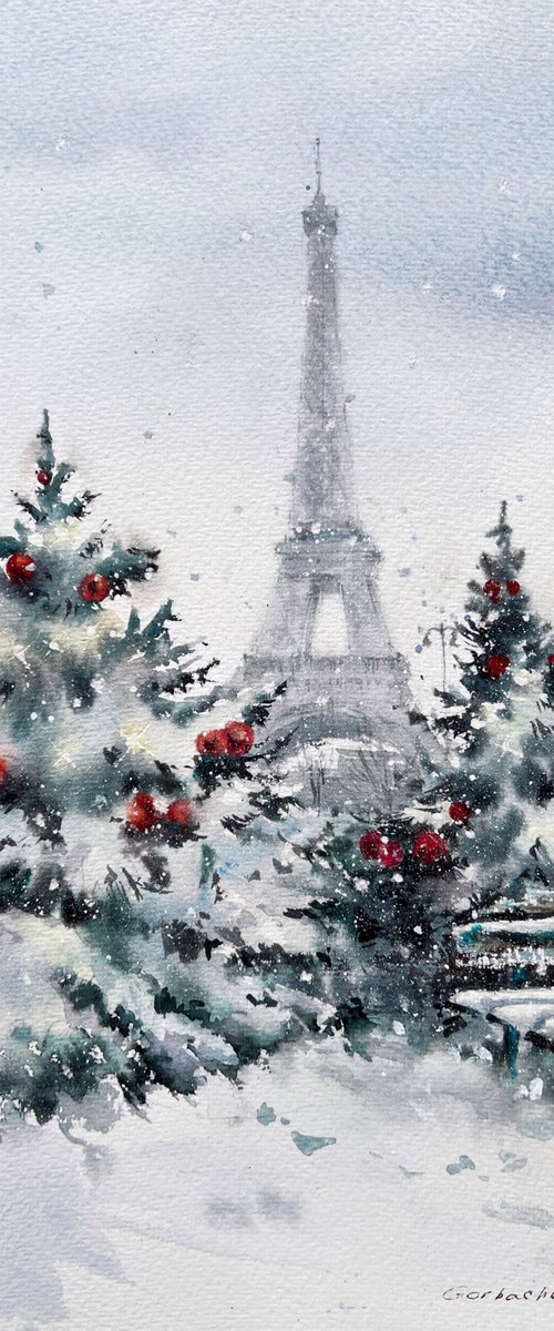 Christmas Paris by Eugenia Gorbacheva