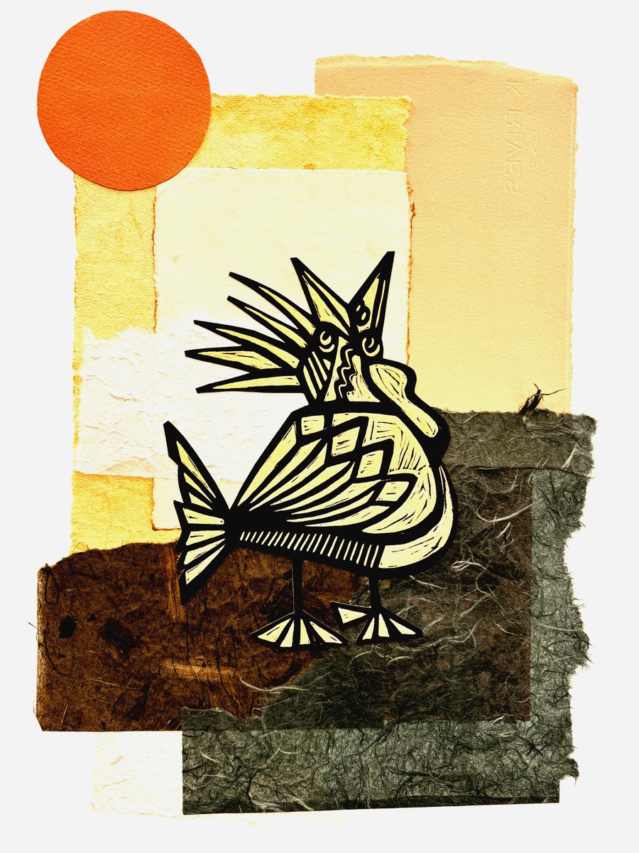 Chicken with Orange Sun by Laurel Macdonald