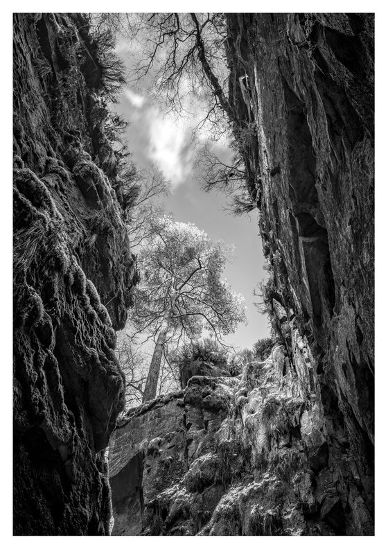 Luds Church - Gradbach Peak District ( Silver Gelatin Print )