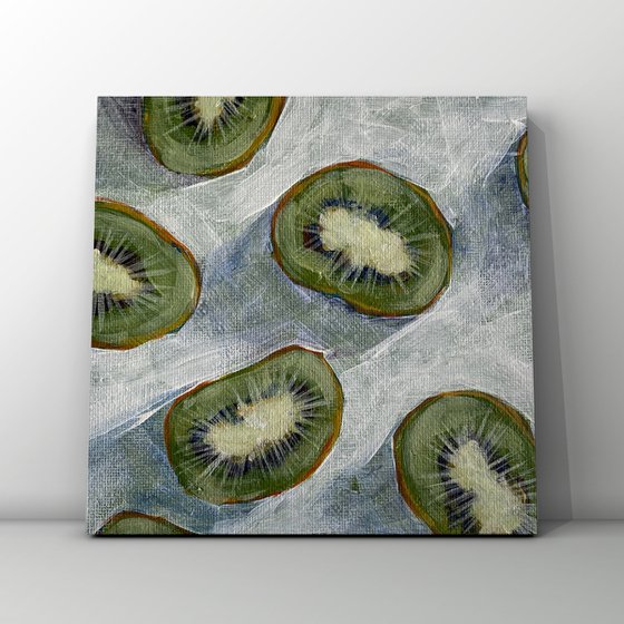 Kiwi. Fruit abstract 3/4
