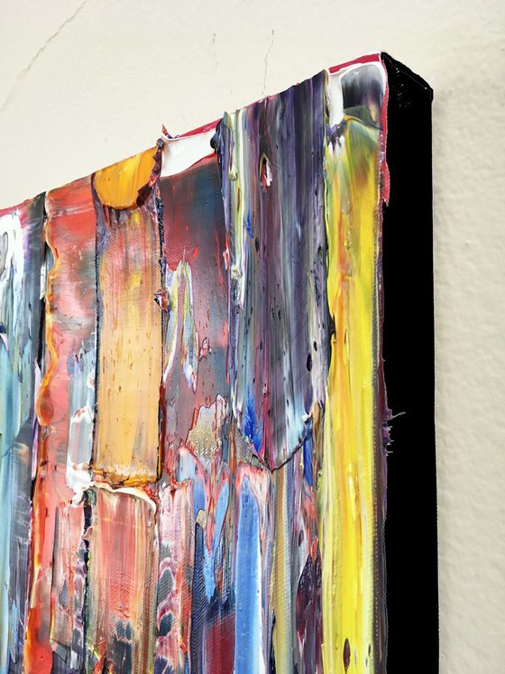 "Just Messing Around" - SPECIAL PRICE-  Original PMS Oil Painting On Canvas - 12 x 36 inches