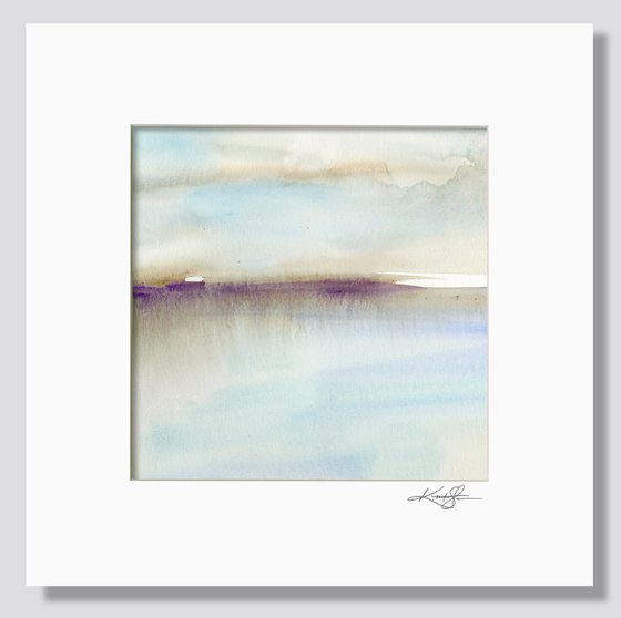 A Serene Journey 2021-18 - Abstract Painting by Kathy Morton Stanion