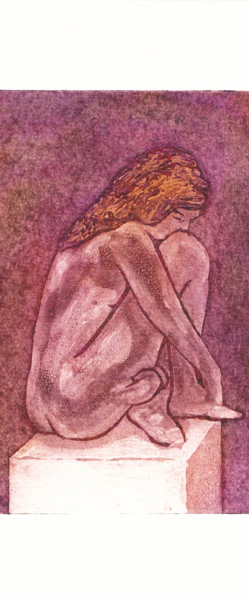 Seated female nude by Rory O’Neill