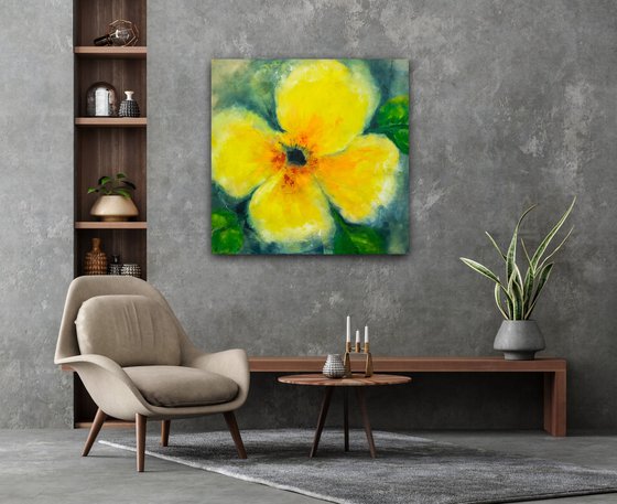 Abstract Floral painting