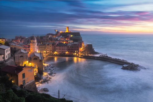 EVENING IN VERNAZZA by Giovanni Laudicina